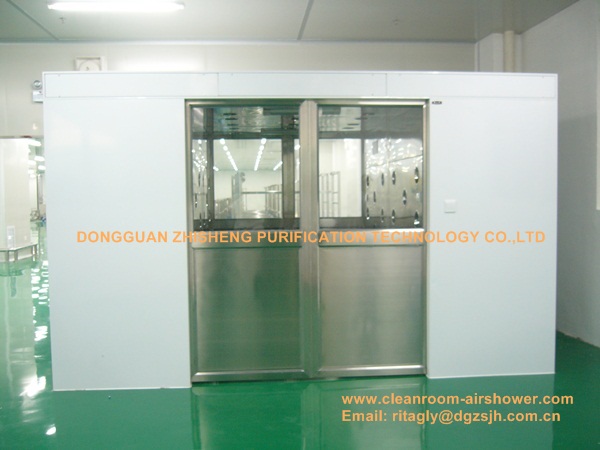 البضائع غرف الأبحاث الهواء دش مع عرض 1600mm مزدوجة التلقائي - ليف انزلاق الأبواب 0