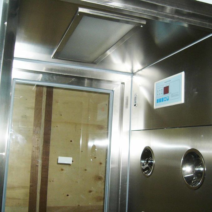 رش طلاء الفولاذ المقاوم للصدأ غرفة نظيفة مع دليل SS الأبواب سوينغ 0