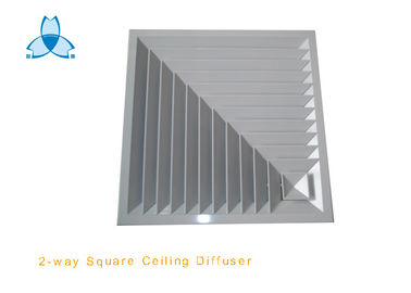 شراء 2 سبيكة الطريق RAL9016 ساحة الناشر الهواء مادة الألومنيوم لنظام HVAC online manufacture