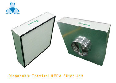 شراء وحدة تصفية HEPA الطرفية التي يمكن التخلص منها من النوع غير الميكانيكي ، وحدة فلتر HEPA الصندوقية ، HEPA للسقف online manufacture