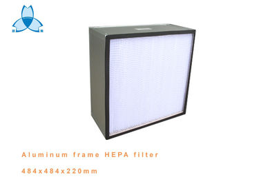 شراء الألومنيوم الإطار عميقة الطي HEPA فلتر الهواء لغرفة نظيفة ، الكفاءة 99.99 ٪ online manufacture
