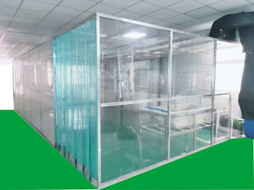 شراء ISO7 Softwall كشك نظيف مع مواد ستارة PVC مضادة للكهرباء الساكنة سهلة التركيب online manufacture