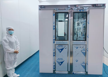 شراء AS-2040D-2.2-AD دش هوائي للغرفة النظيفة مع أبواب زلقة مزدوجة online manufacture