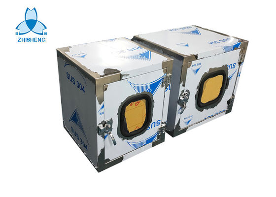 شراء صندوق تمرير غرفة نظيفة من الفولاذ المقاوم للصدأ 304 مع باب مضمن online manufacture