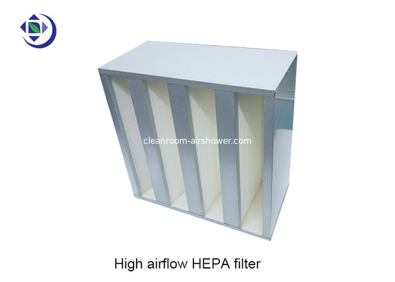 شراء مرشح HEPA المدمج عالي الكفاءة 592x592x292mm مع إطار مجلفن online manufacture
