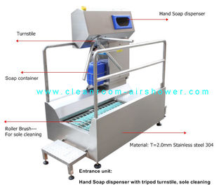 Passage Boot Sole Wash، آلة تنظيف وحيد لوحدة المدخل في ورشة الغذاء
