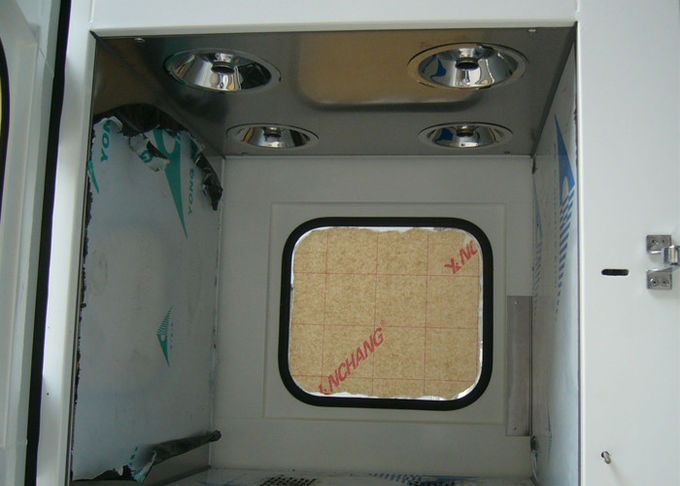 صندوق مرور دش الهواء الطبي مع تعشيق كهربائي ، الفولاذ المقاوم للصدأ 304 بالداخل ، مع مروحة منفاخ 0