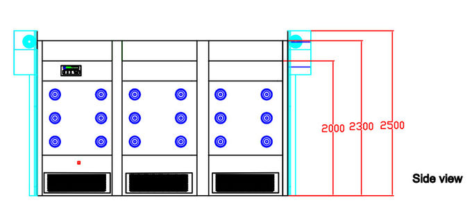 3 Modulars الهواء دش غرفة النفق، محلات كبيرة الهواء الاستحمام للحصول على غرف نظيفة 4