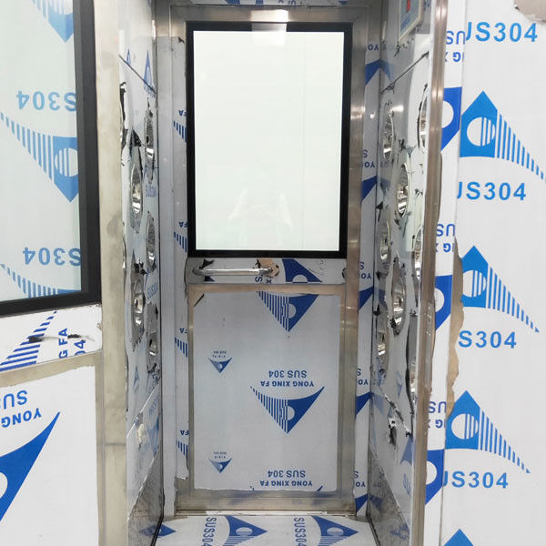 غرفة الاستحمام الهوائية AC380 V SS304 مع نافذة زجاجية مزدوجة الطبقات للأبواب لشخص أو شخصين 4